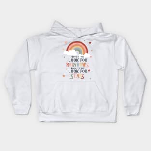 Look for rainbows earth tribe Kids Hoodie